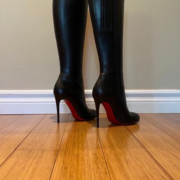 Christian Louboutin Fifi Botta 100 King Calf Boots - Picture 1 of 12